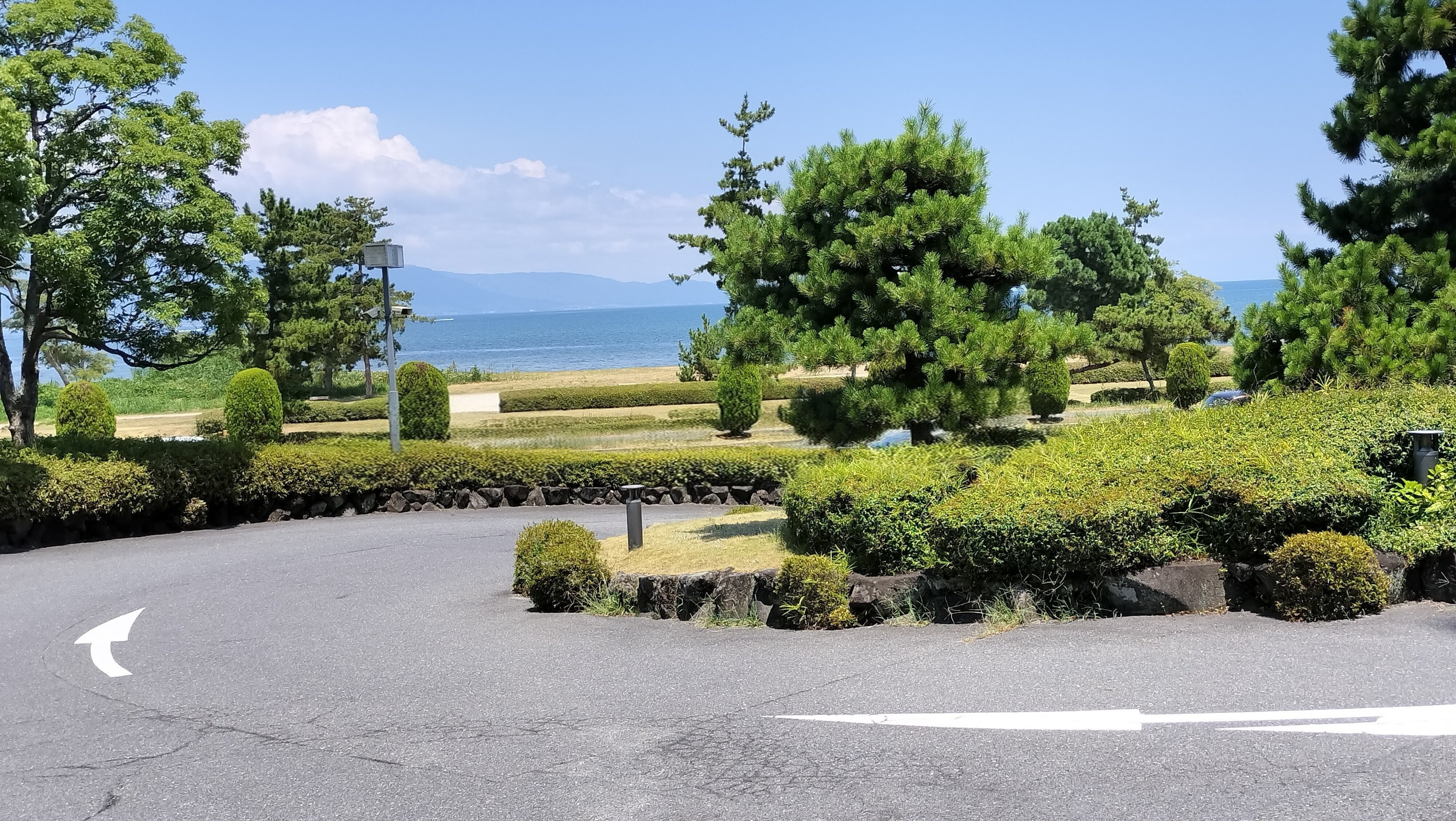 マリオットホテルからの琵琶湖の景色