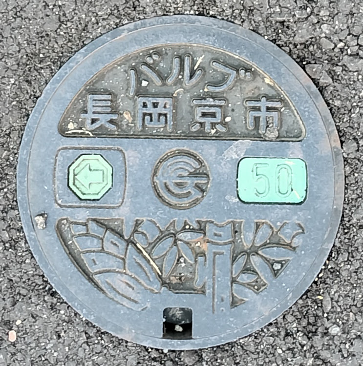 長岡京市のマンホールは竹