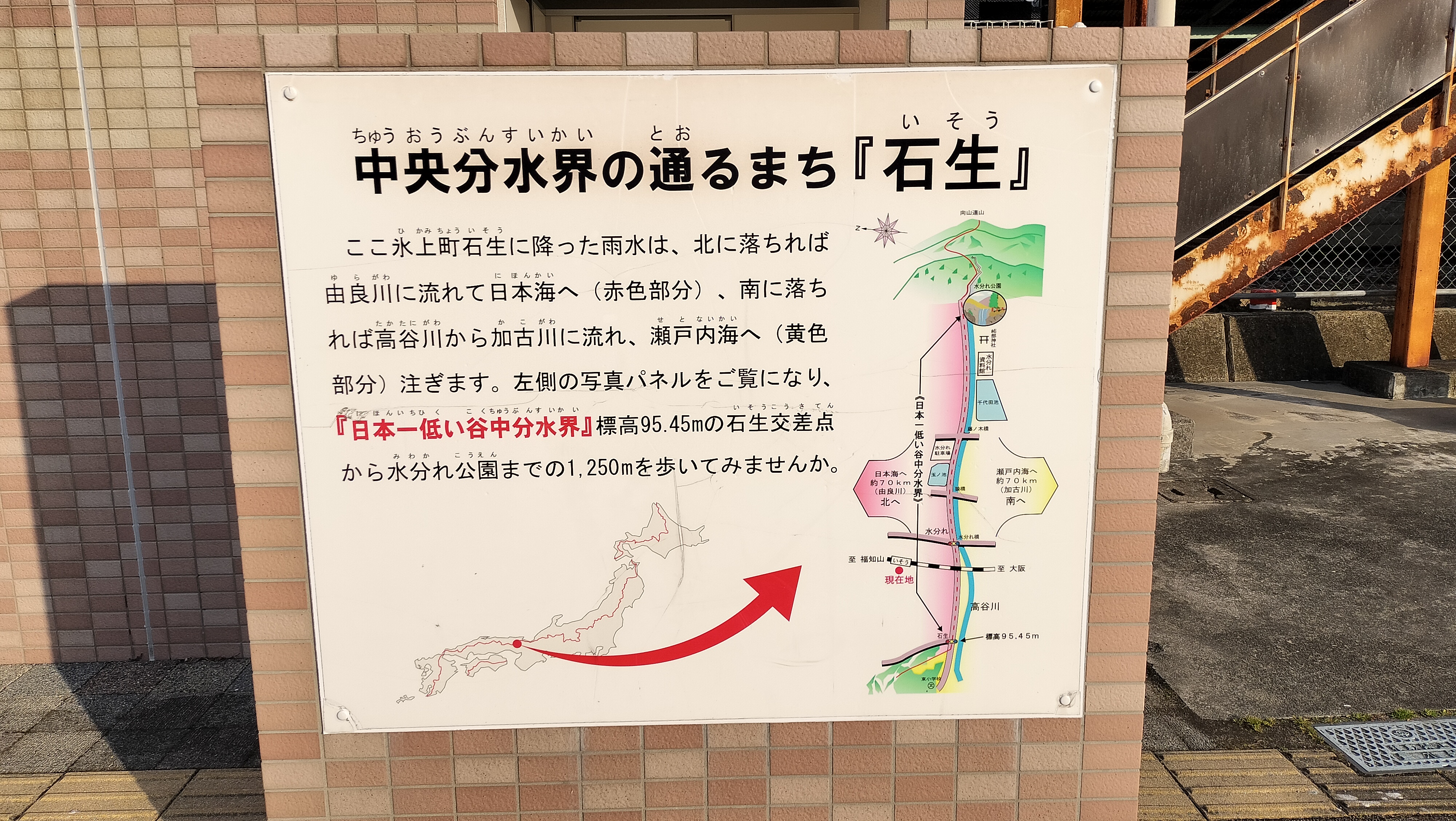 中央分水界の説明